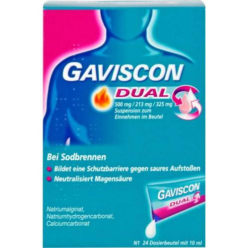 Gaviscon Dual 500mg/213mg/325mg Susp.z.Einn.Btl. 240 ml