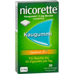 Nicorette Kaugummi 2 mg freshfruit 30 St