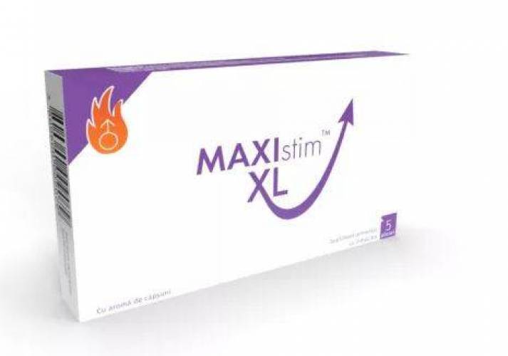 Maxistim XL, Supliment pentru barbati, 5 plicuri - Naturpharma