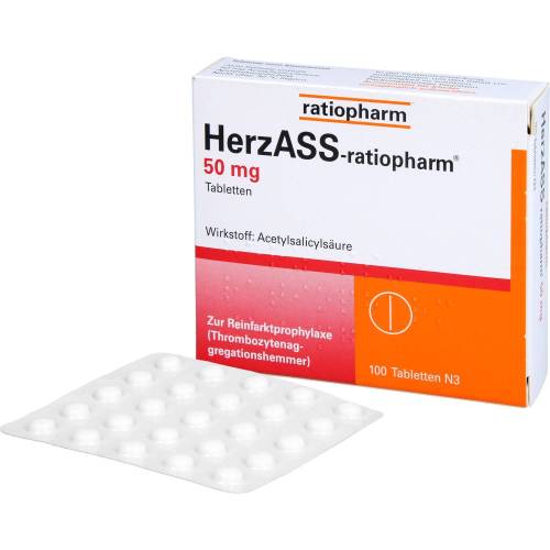 Herzass-ratiopharm 50 mg Tabletten 100 St
