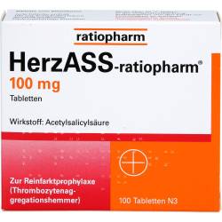 Herzass-ratiopharm 100 mg Tabletten 100 St