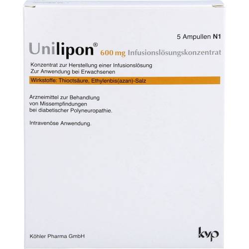 Unilipon 600 Infusionslösungskonzentrat 5 St
