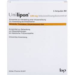 Unilipon 600 Infusionslösungskonzentrat 5 St