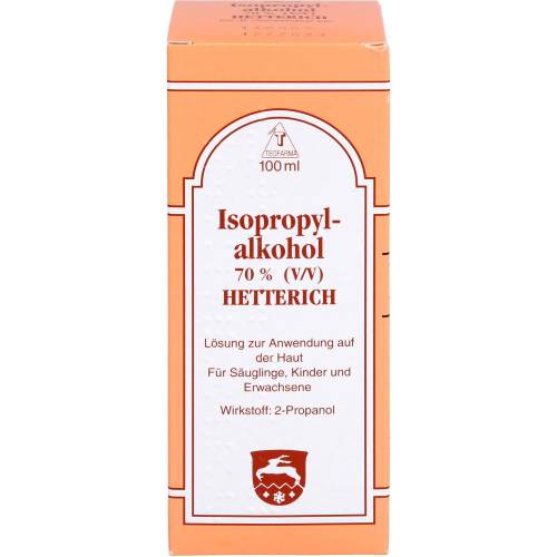 Isopropylalkohol 70% V/V Hetterich 100 ml