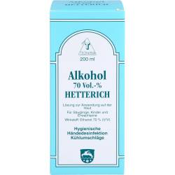 Alkohol 70% V/V Hetterich 200 ml