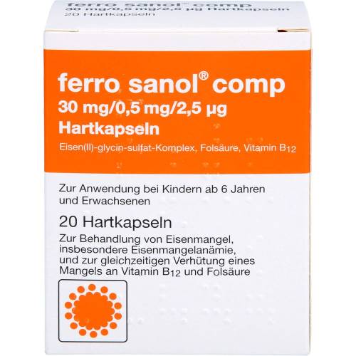 Ferro Sanol comp. Hartkaps.m.msr.überz.Pellets 20 St