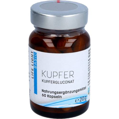 Kupfer 2 mg aus Kupfergluconat Kapseln 60 St