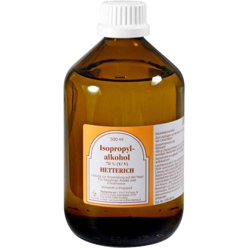 Isopropylalkohol 70% V/V Hetterich 500 ml
