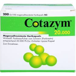Cotazym 20.000 Pellets magensaftresistente Kapseln 200 St