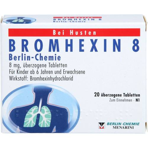 Bromhexin 8 Berlin Chemie überzogene Tabletten 20 St
