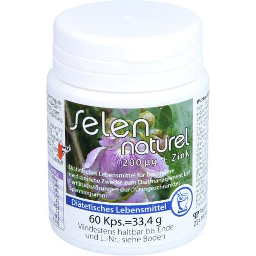 Selennaturel 200 µg+Zink Kapseln 60 St