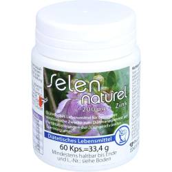 Selennaturel 200 µg+Zink Kapseln 60 St