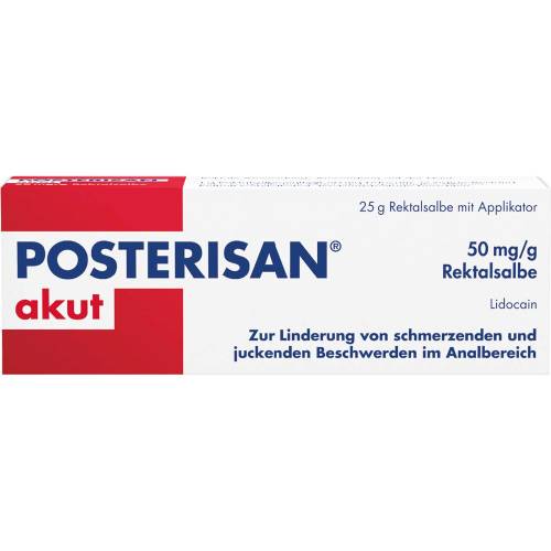 Posterisan akut 50 mg/g Rektalsalbe 25 g