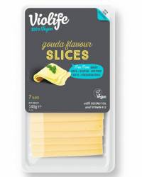 Gouda, branza vegana, 7 felii, 140 g, Violife