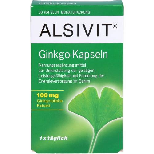 Ginkgo 100 mg Alsivit Kapseln 30 St