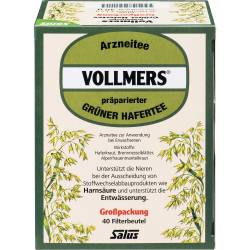 Vollmers präparierter grüner Hafertee Filterbeutel 40 St