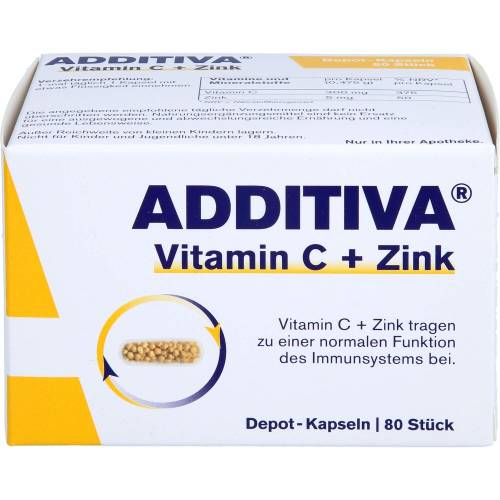 Additiva Vitamin C+Zink Depotkaps.Aktionspackung 80 St