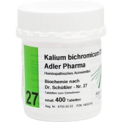 Biochemie Adler 27 Kalium bichrom D 12 Tabletten 400 St