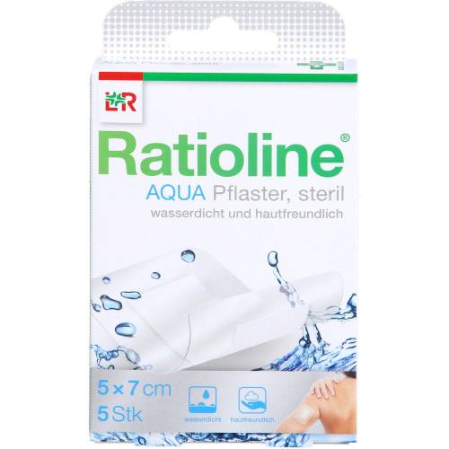 Ratioline aqua Duschpflaster Plus 5x7 cm steril 5 St