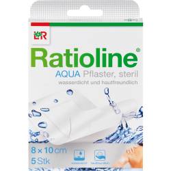 Ratioline aqua Duschpflaster Plus 8x10 cm steril 5 St