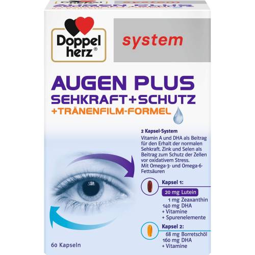 Doppelherz Augen plus Sehkraft+Schutz system Kaps. 60 St