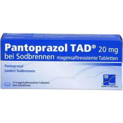 Pantoprazol Tad 20 mg b.Sodbrenn. magensaftr.Tabl. 14 St