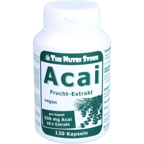 Acai Frucht Extrakt 500 mg vegetarische Kapseln 120 St