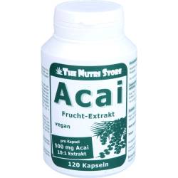 Acai Frucht Extrakt 500 mg vegetarische Kapseln 120 St