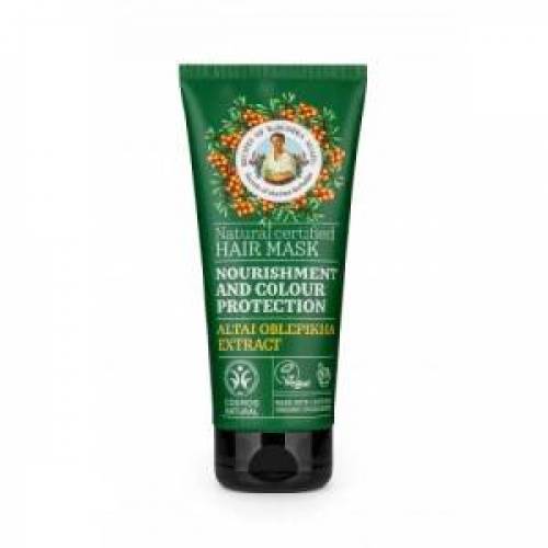 Masca de par pentru hranirea si protejarea culorii cu extract de catina, 200 ml, Bunica Agafia