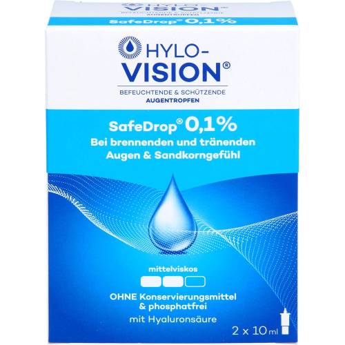 Hylo-Vision SafeDrop 0,1% Augentropfen 20 ml