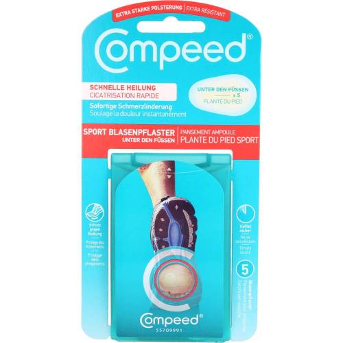 Compeed Blasenpflaster unter den Füßen 5 St