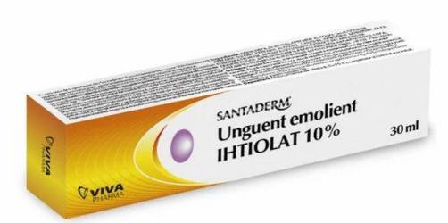 UNGUENT EMOLIENT IHTIOLAT 10% SANTADERM 30ML - VITALIA PHARMA