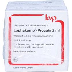 Lophakomp Procain 2 ml Injektionslösung 40 ml