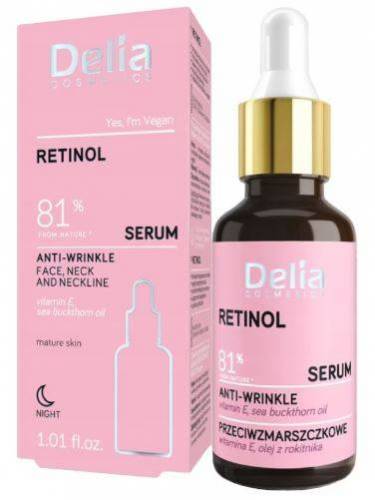 SER RETINOL ANTIRID NOAPTE, FATA Si DECOLTEU 30ML - DELIA COSMETICS