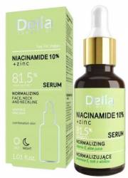 SER NIACINAMIDE 10% + ZN, ZI Si NOAPTE, FATA Si DECOLTEU 30ML - DELIA COSMETICS