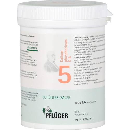 Biochemie Pflüger 5 Kalium phosphoricum D 6 Tabl. 1000 St
