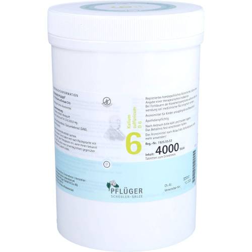 Biochemie Pflüger 6 Kalium sulfuricum D 6 Tabl. 4000 St