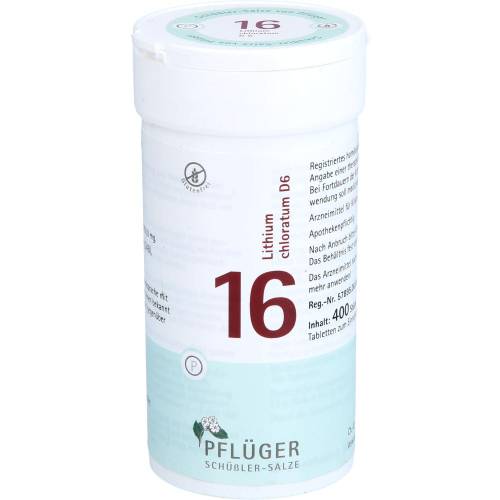 Biochemie Pflüger 16 Lithium chloratum D 6 Tabl. 400 St