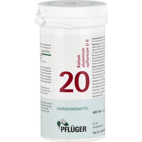 Biochemie Pflüger 20 Kalium alumin.sulfur.D 6 Tab. 400 St