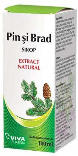 SIROP Natural MUGURI DE PIN SI BRAD 100ML - VITALIA PHARMA