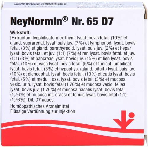 Neynormin Nr.65 D 7 Ampullen 10 ml