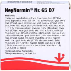 Neynormin Nr.65 D 7 Ampullen 10 ml
