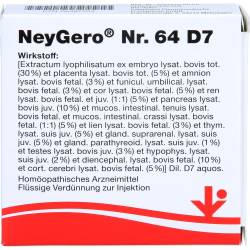 Neygero Nr.64 D 7 Ampullen 10 ml