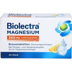 Biolectra Magnesium 365 mg fortissimum Zitrone 20 St