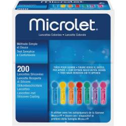 Microlet Lanzetten farbig 200 St