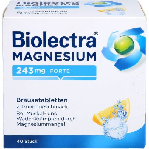 Biolectra Magnesium 243 mg forte Zitrone Br.-Tabl. 40 St