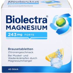 Biolectra Magnesium 243 mg forte Zitrone Br.-Tabl. 40 St