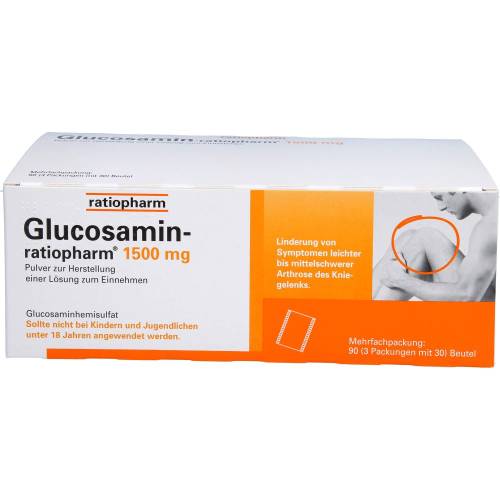 Glucosamin-Ratiopharm 1500 mg Plv.z.H.e.L.z.Einn. 90 St