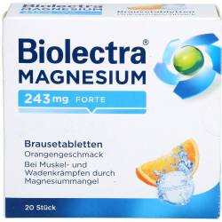 Biolectra Magnesium 243 mg forte Orange Brausetab. 20 St
