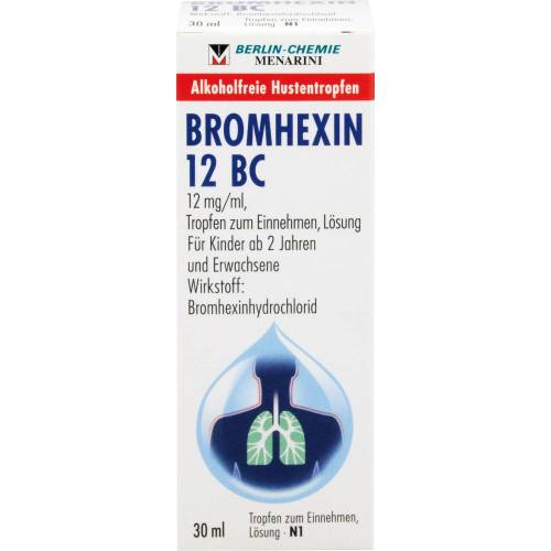 Bromhexin 12 Bc Tropfen zum Einnehmen 30 ml